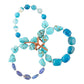 New Haven Blue Turquoise Sterling Silver Bracelet Set