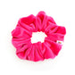 Luxe Velvet Scrunchie | neon pink