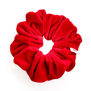 Luxe Velvet Scrunchie | strawberry
