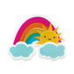 Sunny Rainbow Sticker Birthday Card