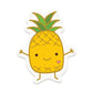 Sweet Pineapple Sticker Thank You Card
