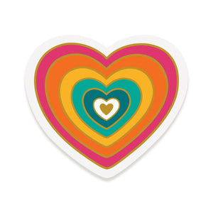Family Heart Sticker Love Card