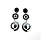 Op Art Circle Earrings