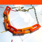 Orange Link Necklace