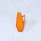 Mid Century Vase Brooch - Transparent Orange