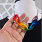 Rainbow Link Statement Necklace