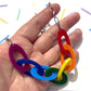 Rainbow Link Statement Necklace