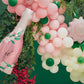 Pastel Pink Foil Flower Balloon – 23" | Includes Straw (Air or Helium Fill)