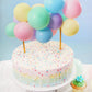 Pastel Rainbow Mini Balloon Cake Topper