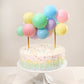 Pastel Rainbow Mini Balloon Cake Topper