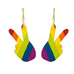Peace Sign Pride Hand Hoops