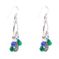 Peacock Abalone Drop Earrings