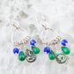 Peacock Abalone Drop Earrings