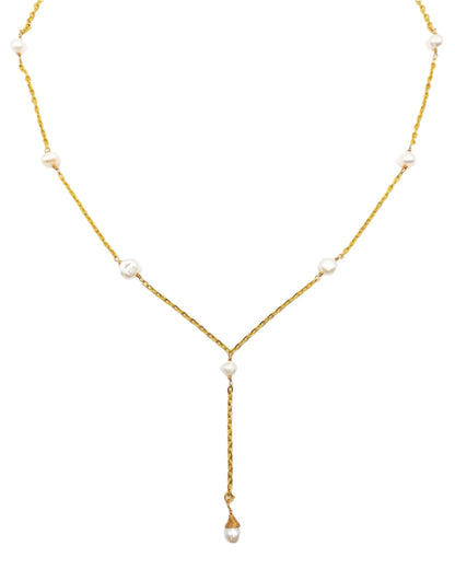 Pearl Accent Y Necklace
