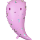 Pink Ghost Balloon – 14 x 24" Holographic Halloween Decor | Ellie’s Party Supply