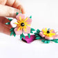 Pink Tropical Flower Earrings by Laliblue
