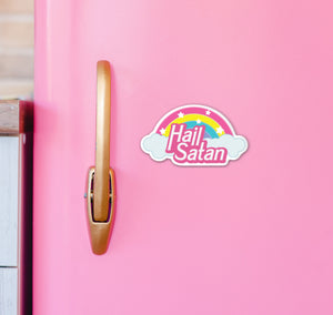 Kawaii Hail Satan Fridge Magnet