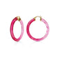 Ombre Painted INSTYLE Lucite Hoop Earrings