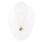 Pisces - Zodiac Green Jade Golden Charm Necklace