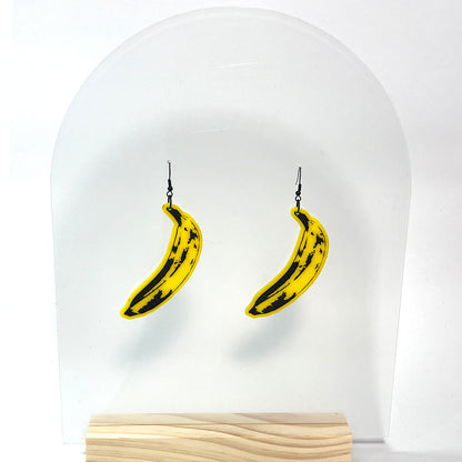Pop Art Banana Earrings