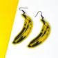 Pop Art Banana Earrings