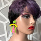 Pop Art Arch Drop Earrings — Green, Yellow & Pink