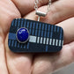 Atomic Populuxe Necklace in Blue Lines