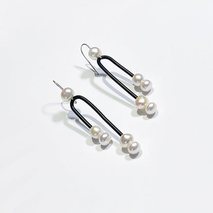 Post Modern Pearl Earrings