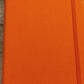 Orange Sparkly Faux Leather Glitter Lined Hardcover Notebook