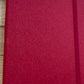 Red Sparkly Faux Leather Glitter Lined Hardcover Notebook