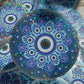 Bespattered Facade Evil Eye Mandala Glitter Sticker