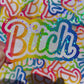 Everyone's 3rd Favorite Word 90s Flashback Holographic Dots Sticker