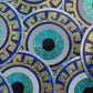 Bespattered Facade Evil Eye Greek Keys Glitter Sticker