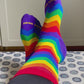 The Full Spectrum Sock Collection - Set of 7 Pairs of Colorful Rainbow Socks