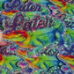 Bespattered Facade Holographic Glitter "Later Gator" Rainbow Watercolor Alligator Sticker