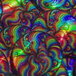 Bespattered Facade Rainbow Swirl Holographic Sticker