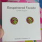 Dark Pink Holographic Stud Earrings