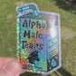 Bespattered Facade Holographic Glitter Alpha Male Tears Rainbow Juice Box Sticker