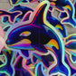 Bespattered Facade Orca Holographic Sticker