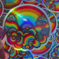 Bespattered Facade Somewhere Inside the Rainbow Holographic Sticker