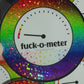 Bespattered Facade Rainbow Rainbow Holographic Glitter Fuck-o-Meter Sticker
