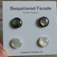 Pearl-Inspired Iridescent Black and White Stud Earrings