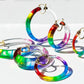 PRIDE Rainbow Tie Dye Lucite Hoops
