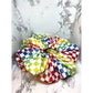 White Checkered Rainbow Scrunchie
