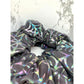 Grey Holographic Spiderweb Halloween Scrunchie
