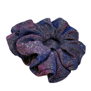 Blue Pink Sparkle Scrunchie