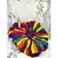 Rainbow Pride Flag Striped Scrunchie
