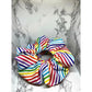 Pinwheel Rainbow Pride Scrunchie