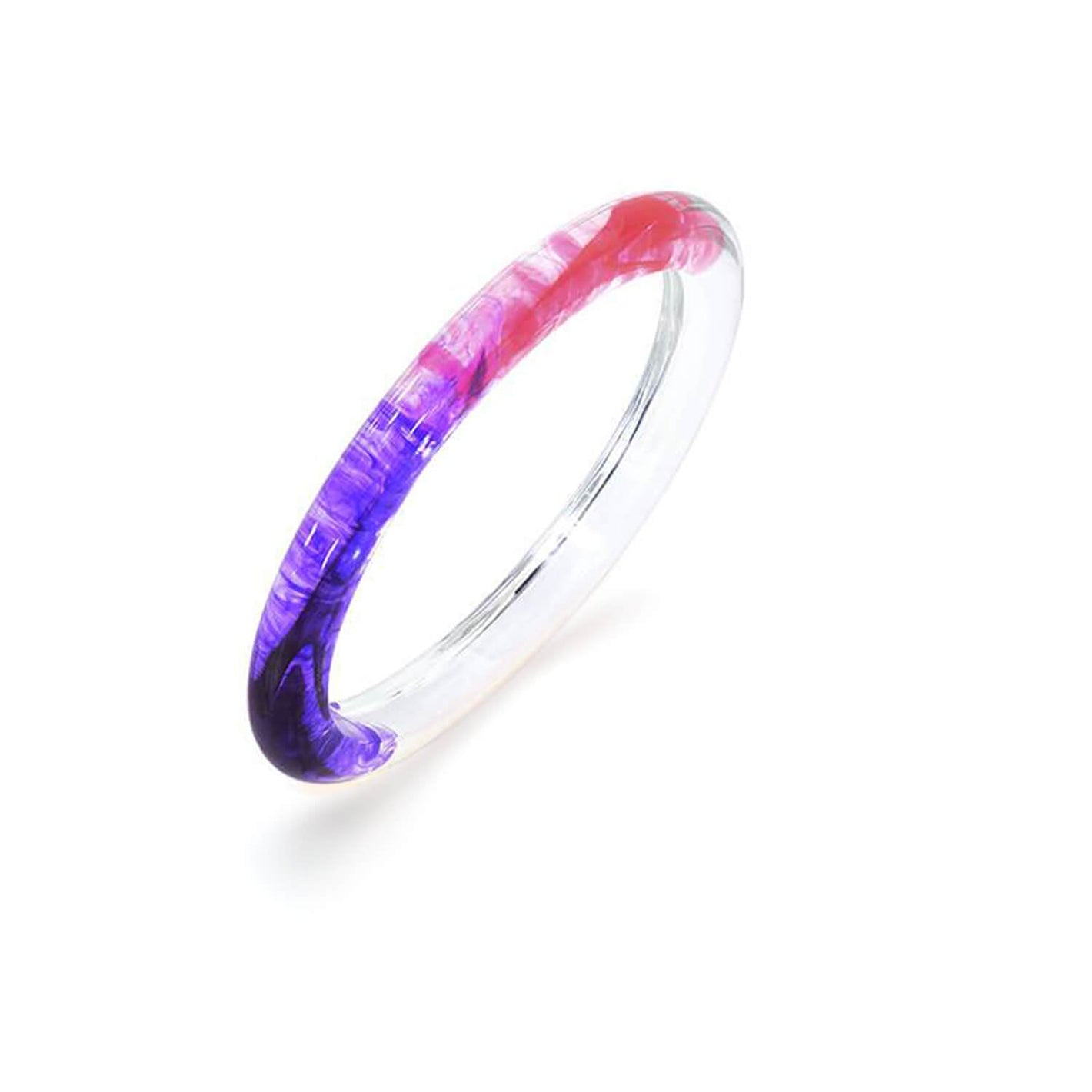 Tie Dye Slip On Lucite Bangles