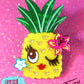 Pucker Up Pineapple Brooch by Miss Fluff x Lipstick & Chrome